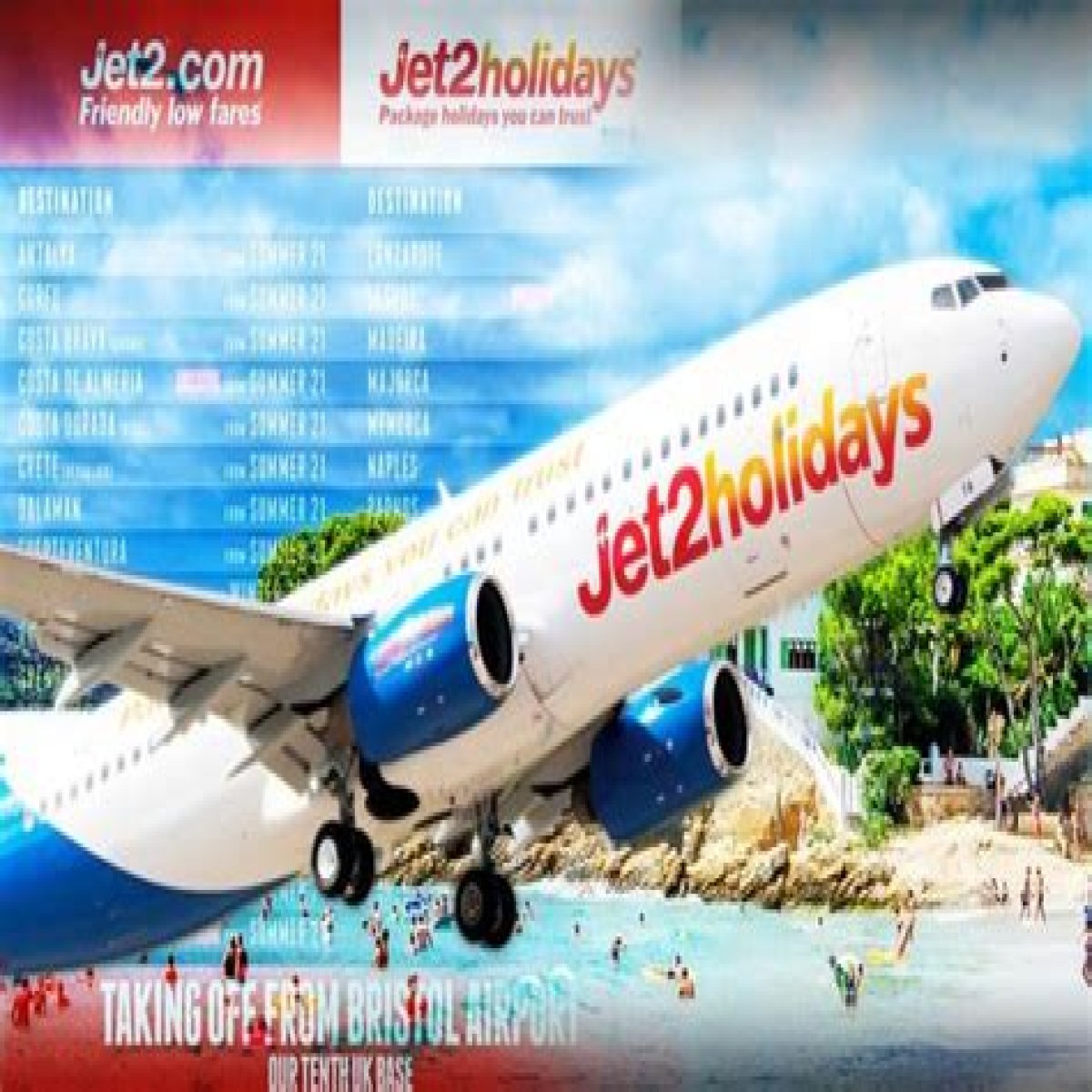 WIN A FABULOUS JET2HOLIDAY FROM BRISTOL AIRPORT!